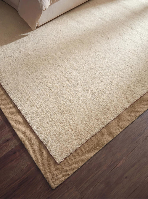 benuta wollen vloerkleed Franco - créme/beige - 120x170 cm
