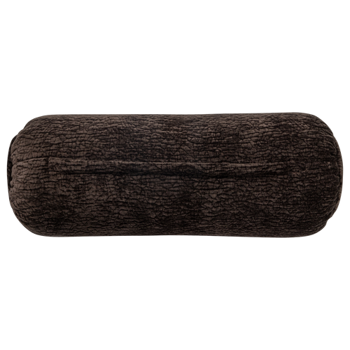 WOOOD rolkussen Baggy - 3D Chenille - Donkerbruin - 23x50x23 - vtwonen shop