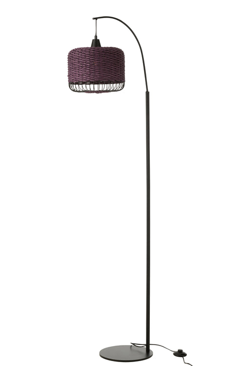 J-Line vloerlamp Lantaarn - metaal - paars
