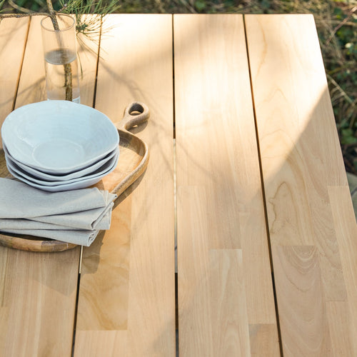 Tikamoon Tuintafel in massief teak voor 8/10 personen - Naturel