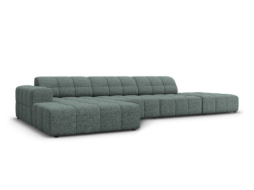 Cosmopolitan Design linker hoekbank Chicago 5-zits, chenille olie - 167x348x78cm