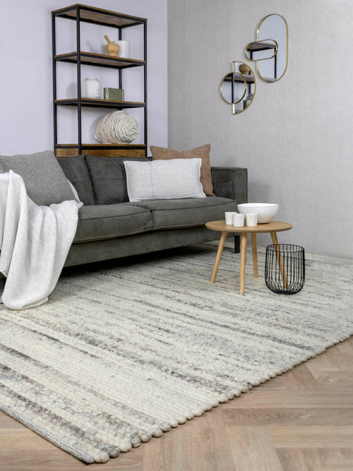 Vloerkleed MOMO Rugs Stone Beige Rond 200 rond - vtwonen shop