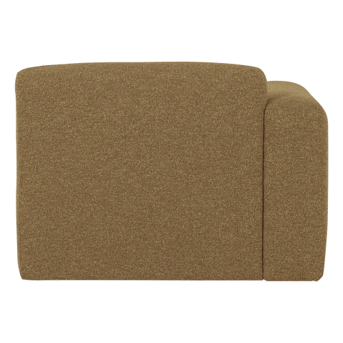 WOOOD 1-zits bank arm links Mojo Base - Bouclé - Geel/Bruin - 74x105x97