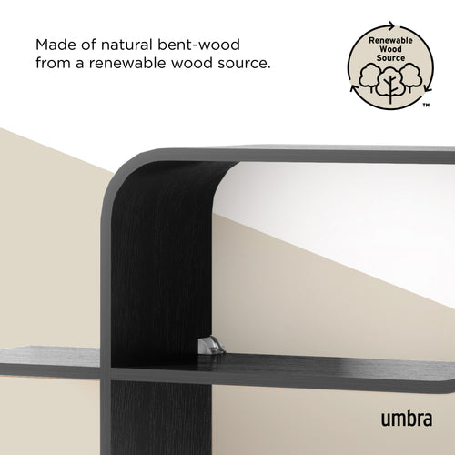 Umbra wandplank Montage - 64 x 48 x 16 cm - Zwart