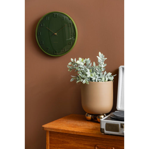 Karlsson wandklok Fuerte Dome - groen - Ø30.5cm - vtwonen shop