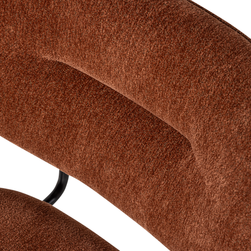 WOOOD eetkamerstoel armleuning roestbruin Brint - Set Van 2 - 80x63x58