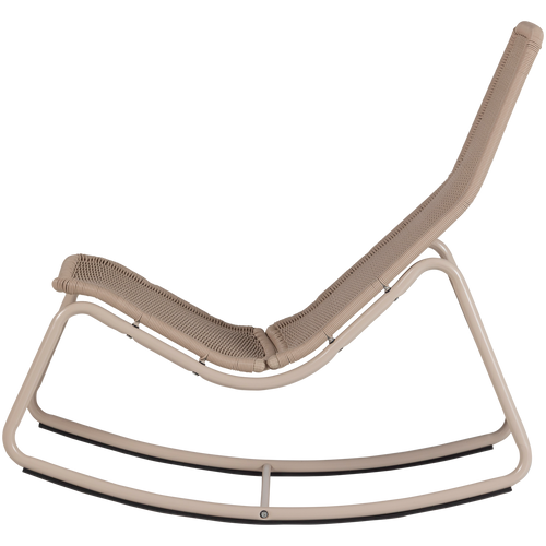 WOOOD schommelstoel tuin Tom - Kunststof - Zand - 97x51x95