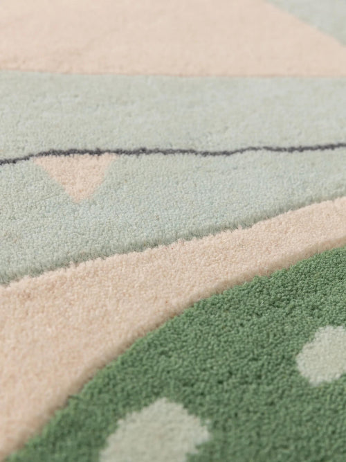 benuta kindervloerkleed Savannah - veelkleurig - 115x120 cm
