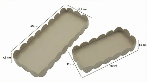 Mauro Ferretti sleuteldisplay - set van 2 - 40×16,5×4,5-29×12×4,5 cm