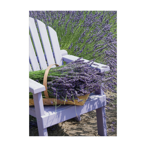 Art for the Home Buitencanvas - Lavendel Stoel - 70x50cm