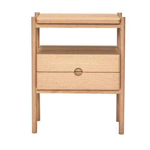 Hübsch nachtkastje Appeal - mdf/eikenfineer/eikenhout - 45x31xh57cm - vtwonen shop