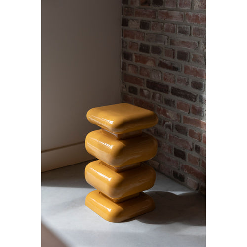 Dutchbone Stubby Bijzettafel Okergeel - vtwonen shop