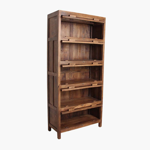 Raw materials houten kast met 5 vakken - bruin - 90x40x197 cm - vtwonen shop