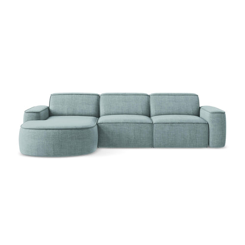 LaMiaSofa hoekbank links Melissa - textuurstof - jeans - 284x166x70