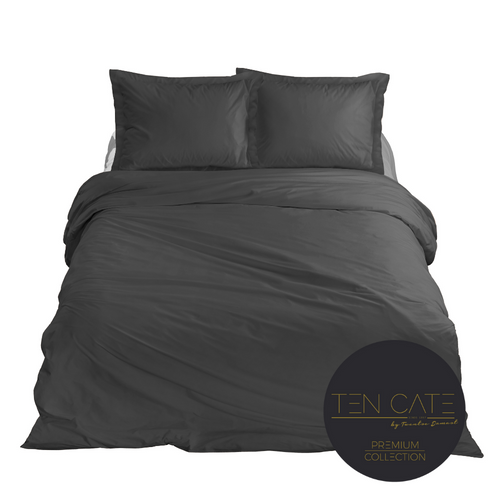 Ten Cate premium - dekbedovertrekset - 200x200/220 - 100% katoen satijn - antraciet