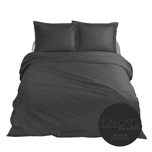 Ten Cate premium - dekbedovertrekset - 240x200/220 - 100% katoen satijn - antraciet - vtwonen shop