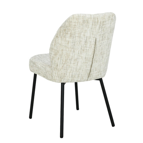 Livingfurn eetkamerstoel Tess - beige - set van 2 - 63x48x83