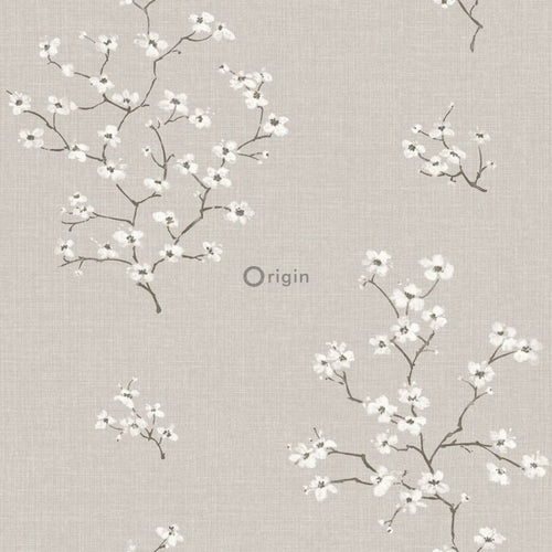 Origin Wallcoverings behang bloesemtak taupe - 53 cm x 10,05 m - 346543 - vtwonen shop