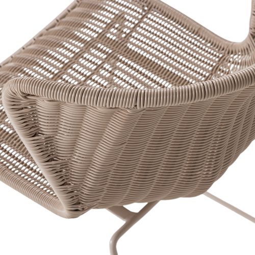 WOOOD tuinstoelen Wings - Zand - Kunststof - 78x55x54 - Set van 2