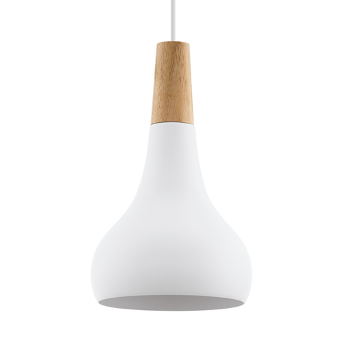 EGLO hanglamp Sabinar - e27 - ø 18 cm - wit/bruin - vtwonen shop