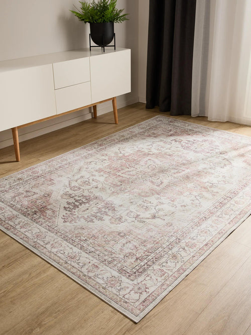 benuta wasbaar vloerkleed George - roze/beige - 240x340 cm