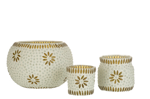 J-Line kaarshouder Bram - glas - geel - large - 2 stuks - vtwonen shop