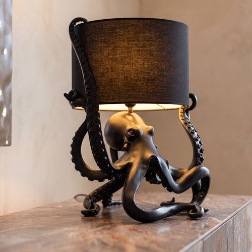 Kare Design Tafellamp - octopus - zwart