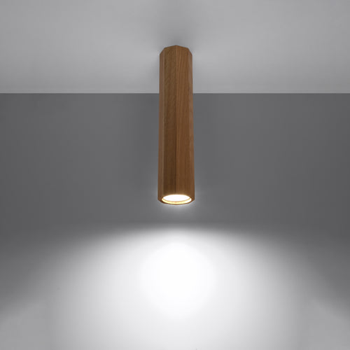 Sollux Lighting Plafondlamp ZEKE 30 eik - 6x6x30cm