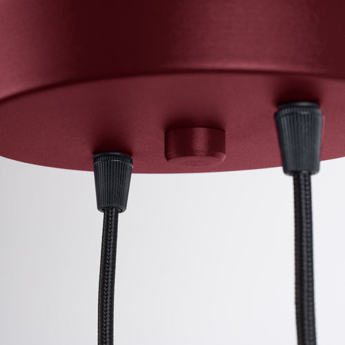 Sollux Lighting Hanglamp HALO 2P bordeaux - 15x15x120cm