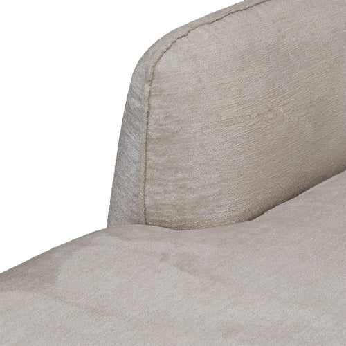 Giga Meubel Chaise Longue Links Lyon - Beige - Stof/Textiel - 265x160x74cm - vtwonen shop