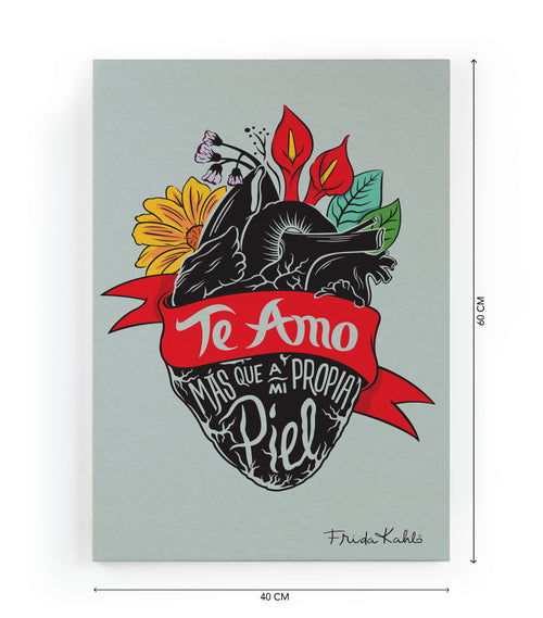 Canvas 60x40 Afdruk Ik Hou Van Jou - vtwonen shop