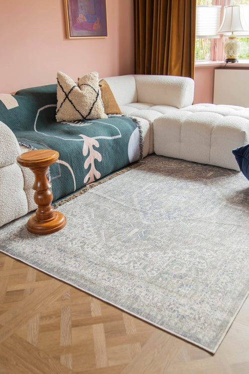 Interieur05 Vintage vloerkleed Ethel Groen/Blauw - 330 x 240 cm