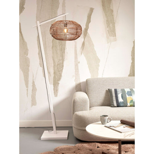 GOOD&MOJO vloerlamp Madeira - bruin - Ø48cm - vtwonen shop