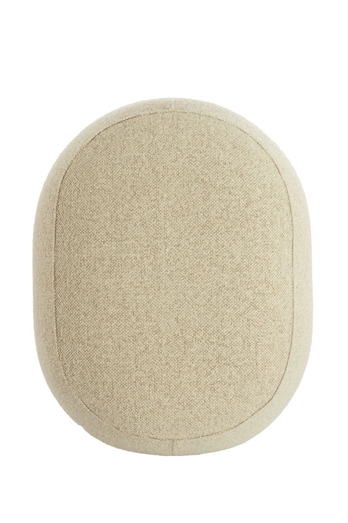 Light & Living poef ZENICA - 53x41x38 cm - wit