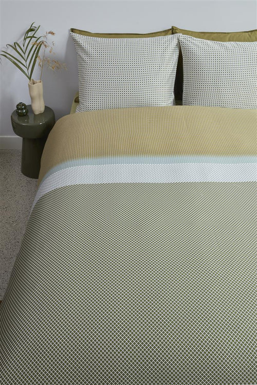 Beddinghouse dekbedovertrek Bernou - 200x200/220 cm - groen - vtwonen shop