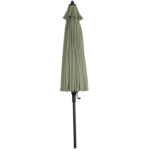 Garden Impressions stokparasol Manilla olijf Ø250 cm met Cosmo voet en hoes