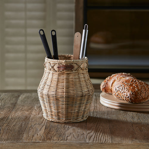 Rivièra Maison Rustic Rattan Medan Utensils Pot - Rattan Pitriet - Naturel - vtwonen shop