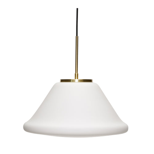 Hübsch hanglamp Muse - glas/ijzer - ø40xh38cm, e27