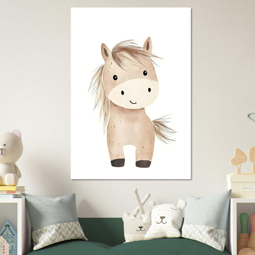 Artfulprints  Avontuurlijke pony   poster 30x40 cm - vtwonen shop