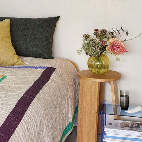 Hübsch vaas Fleur - glas - ø18xh17cm - vtwonen shop