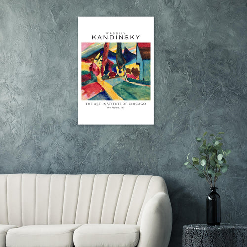 Artfulprints  Wassily Kandinsky - Two poplars   poster 30x40 cm
