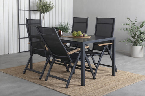 Rebellenclub Tuinstoel Castor - Set van 2 - ZwartÊ