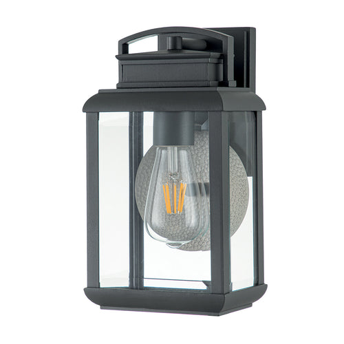Elstead Quoizel Byron Outdoor Wandlantaarn Grafiet met Pewter Reflector, IP44