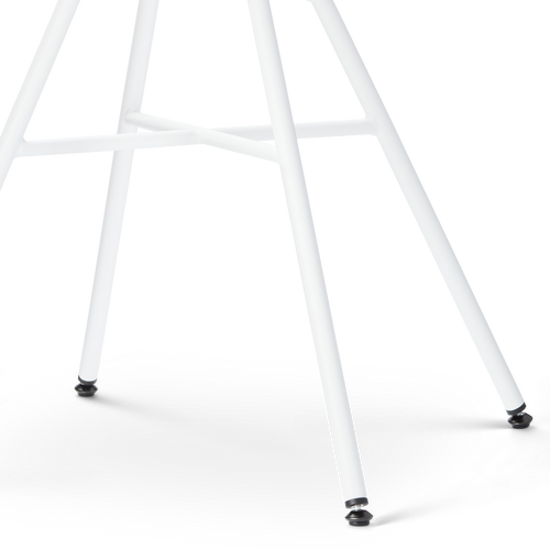Nolon Noa-Mae Eetkamerstoel Beige - Armleuning - Witte Poten