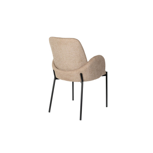 Housecraft Living Tjarda Eetkamerstoelen met armleuning Bruin - Set van 2