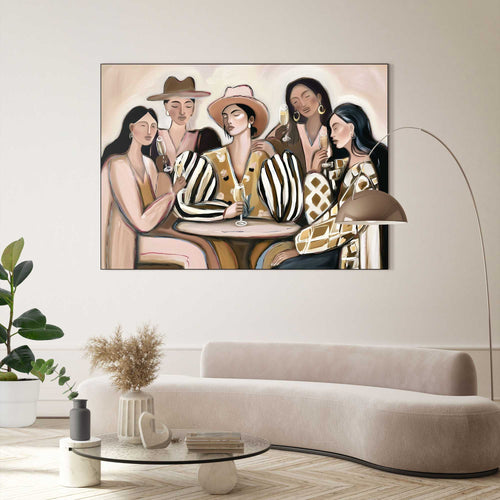 Reinders schilderij Goed Gezelschap - 100x140cm