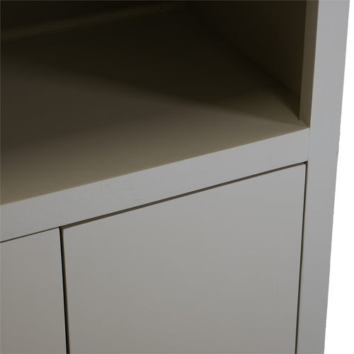 Giga Meubel Wandkast Xander - Mangohout - Beige - 80x45x220cm - vtwonen shop