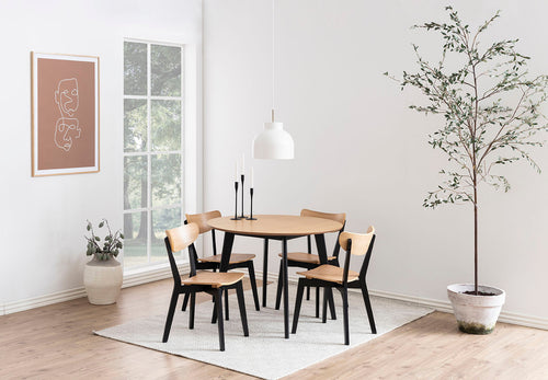 BRAM Eetkamertafel Hamar - ø105 - Eiken