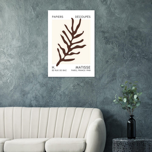 Artfulprints  Matisse – Ocean flora brown   poster 70x100 cm