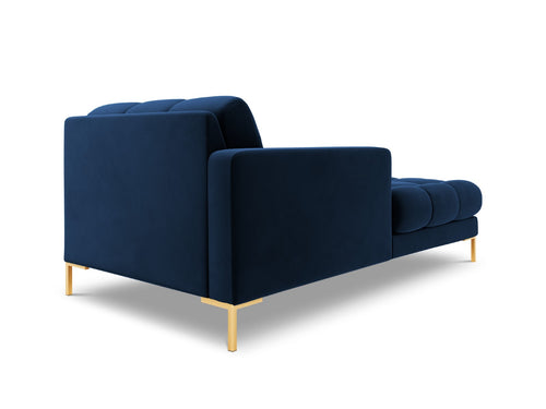 Cosmopolitan Design linker meridiaan Bali flueel, koningsblauw - 185x102x75cm
